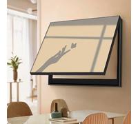 Électrique Décoratif Intérieur Cacher Le Compteur, Couvercle Décoratif Cache Compteur Electrique Decoratif Moderne, pour la Décoration Murale d'un Hôtel DIY(Black 5,60 * 50cm/23.6 * 19.7in)