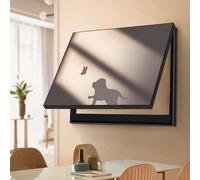 Électrique Décoratif Intérieur Cacher Le Compteur, Couvercle Décoratif Cache Compteur Electrique Decoratif Moderne, pour la Décoration Murale d'un Hôtel DIY(Black 1,60 * 50cm/23.6 * 19.7in)