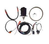 Électrique Démarreur Kit Conversion Démarrage Électrique Pour Mercury Pour Moteur Hors-bord 2 Temps 25 Cv 30 Cv Relais Interrupteur Dentée Me30 Me30mh Démarreur Moteur(With ring gear)