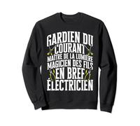 Electrique Drôle Magicien Des Fils Électricien Sweatshirt