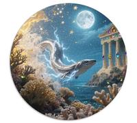 Électrique Eel Piercing Reef 1000 Pièces Puzzle Circulaire pour Enfants Encastrement Parfait Jeu D'Intelligence De l'art De La DécoRat ION Moderne 1000pcs (67.5x67.5cm)