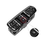 électrique Fenêtre Commutateur de Vitre Couvercle de bouton de commande de vitre côté conducteur pour Cayenne 2010-2016(NO.2 Button)