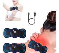 Électrique Masseur D'Épaule Cervical,Coussins De Nuque Massants,Masseur De Cou Ems,Entraîneur Abdominal,Tissus Profonds Du Dos,Des Épaules,Des Jambes Électrostimulateur 2 Pcs