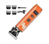 électrique pour homme - Kit tondeuse à cheveux de précision rechargeable, ensemble professionnel de toilettage sans fil avec multiples, idéal pour le coiffage de la barbe de papa, petit ami, n