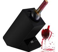 Électrique Refroidisseur à vin, vin Rouge/Blanc, Champagne, Armoire de Refroidissement Rapide, Bar de Cuisine, Refroidisseur à vin, 210 x 135 x 240 mm, pour bière, Eau, Lait, vin, Boisson,Black