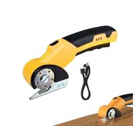 Électrique sans fil - Cutter rotatif de 320 tr/min avec de sécurité et lumière LED | Électrique ergonomique pour carton, bois, garage, tapis industriel cuisine