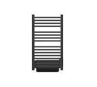 BESTHERM - Sèche-serviette électrique sans fluide avec soufflerie 500W+1000W H.100,5xL54cm HESTIA noir