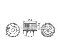Électrique Ventilateur Intérieur Plastique pour VW Sharan Ford Galaxy Mk I Van