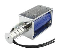 Électro-aimant à solénoïde DC 12V 24V, Type push-pull, aimant électrique, longue course, petite valve électromagnétique de 30mm