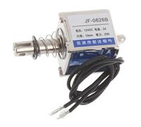 Électro-aimant solénoïde à cadre ouvert, type push-pull, 12V/2A, 10mm, 20N, JF-0826B