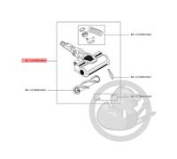 Electro-brosse complète rs-2230001864 pour air force flex 760 & 760 aqua G