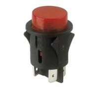 Electro DH Interrupteur / poussoir unipolaire ON-OFF Luminiso rouge