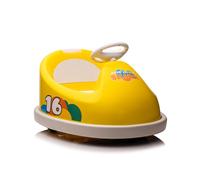 Électro GoKart Enfant 2x45W Roues EVA Cuir Synthétique RC 2.4G Bluetooth Jaune