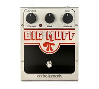 Electro Harmonix Pédale pour guitare électrique Big Muff Pi Distorsion Fabriquée aux USA Argent