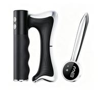 Electro Muscle Scraper Outil, Appareil 3-En-1 De Massage Par Vibration Et De ThéRapie Par La Chaleur Pour La RéCupéRation Musculaire Et La Relaxation