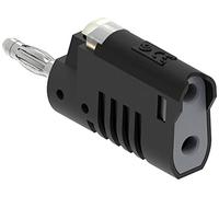 Electro PJP 1 fiche banane 1087-CD1-N Noir Diamètre 4 mm