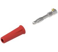 Electro PJP 1060-C-CD1-R Fiche banane mâle, droit Ø de la broche: 4 mm rouge