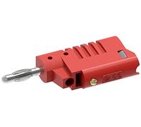 Electro PJP 1080-CD1-R Fiche banane mâle droite Ø de la tige : 4 mm rouge 1 pièce