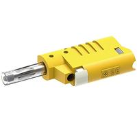Electro PJP 1089-CD1-J Fiche banane, diamètre de la tige droite : 4 mm jaune 1 pièce
