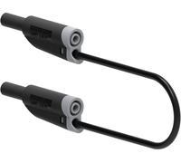 Electro PJP 2710-IEC-CD1-25N Cordon de mesure Banane mâle 4 mm Banane mâle 4 mm 25 cm noir 1 pc(s)