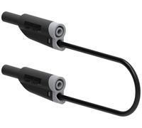 Electro PJP 2710-IEC-CD1-25N Cordon de mesure Banane mâle 4 mm Banane mâle 4 mm 25 cm noir 1 pc(s)