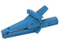 Electro PJP 5002-IEC-d4-CD1-Bl Pince crocodile bleue Plage de serrage max. : 9 mm Longueur : 51 mm 1 pièce