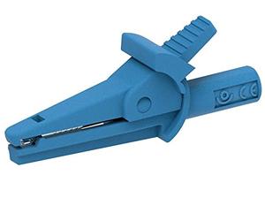 Electro PJP 5002-IEC-d4-CD1-Bl Pince crocodile bleue Plage de serrage max. : 9 mm Longueur : 51 mm 1 pièce