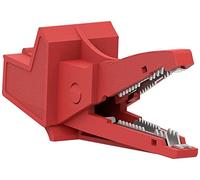 Electro PJP 5004/LM-IEC-CD1-R Pince crocodile rouge Plage de serrage max. : 13 mm Longueur : 91 mm 1 pièce