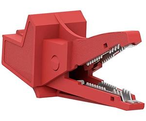 Electro PJP 5004/LM-IEC-CD1-R Pince crocodile rouge Plage de serrage max. : 13 mm Longueur : 91 mm 1 pièce