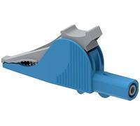 Electro PJP 5066-IEC-CD1-Bl Pince crocodile enfichable 4 mm CAT III 1000 V, CAT IV 600 V bleu
