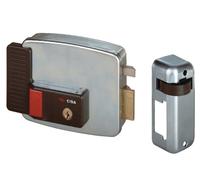 Electro-serrure double entrée à clé axe 60mm cylindre 50mm droite - CISA - 11731 61 1 Noir G