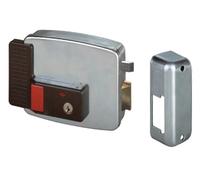 Electro-serrure double entrée à clé axe 60 mm poussant cylindre 50 mm droite CISA 11931 61 3