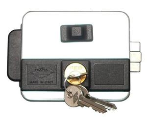 Electro serrure MULTIPLA à bouton acier zingué ASSA ABLOY NF5015/1Z