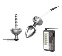 Electro-stimulation Plug Anal Uretre Dilatateurs Acier inoxydable Hommes (A)