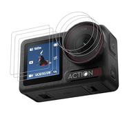 ELECTRO-WEIDEWORLD [3+3] Verre Trempé pour DJI Osmo Action 5 Pro + Protection écran Caméra, Ultra Résistant Protection écran Anti-Rayures Haut Définition Protecteur décran