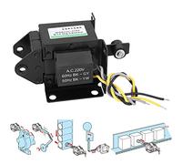 Électroaimant CA EVTSCAN 220V, avec une force traction 49 N, une course 20 mm, fil bobine en cuivre, pour l'automatisation industrielle, la robotique, les distributeurs automatiques, les de porte
