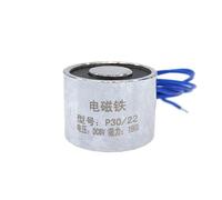 Électroaimant solénoïde 30 x 25 mm P30/25, aimant de maintien, levage, DC 5 V, 6 V, 12 V, 24 V, ventouse 15 kg, 150 N(P30 22,24V)