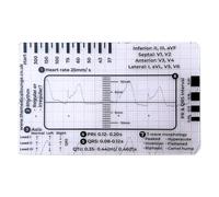 Électrocardiogramme 7 étapes Carte Carte Électrocardiogramme Interprétation Outil d'interprétation pour l'évaluation de la santé cardiaque