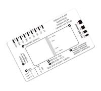 Électrocardiogramme 7 étapes Carte de règle professionnelle électrocardiogramme Guide d'interprétation pour l'évaluation de la santé cardiaque Carte électronique portable
