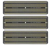 ElectroCookie PCB Board Prototype Grand solderable pour arduino et breadboard Bricolage projets électroniques, plaquées Or (3 Pack, Noir Mat)