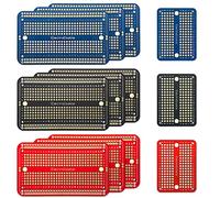 ElectroCookie soudable breadboard PCB Board pour arduino et projets électroniques, plaquées Or (9 Pack + 3 Mini, Multicolore Pack)