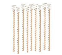 Electroculture Plant Stakes - 30cm Copper Wood Set of Ten | Garden Plant Support Stakes | Vine Climbing Plants Trellis Sticks for Vegetables Flowers Indoor Outdoor Use