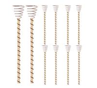 Electroculture Plant Stakes - 31x10x6cm Electroculture Plant Growing Antenna | Electrocultures Copper Stakes |10pcs Long Copper Coil Plants Stake, Garden Tools | for Enhanced Growth of Plants