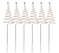 Electroculture Plant Stakes - Copper Rod - Copper Rods For Garden | Spiral Coppers Wire Garden Stakes | Heavy Duty Coil Antenna Plant Support Rods For Climbing Flowers, Vegetables, Vines