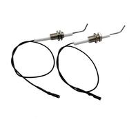 Electrode D'Allumage de Gaz, Electrode Céramique Universelle 30cm Aiguille de Fil de Bougie D'Allumage Kit de Sonde D'Allumage BBQ avec Filetage M10, pour BBQ Grill, Brasero, Réchaud À Gaz