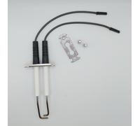 Electrode d'allumage pour Viessmann Vitodens 300 Pièce de rechange ref 7874312 Double électrode avec plaque de montage