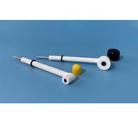 Électrode de carbone vitreux en forme de L for applications électrochimiques - chimiquement modifiée, compatible avec les tiges en PTFE(Core 6mm - Rod 6x80mm)