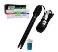 Électrode de pH avec connecteur BNC, câble de 300 cm, plage de mesure 0-14, longueur de la sonde de 14,7 cm pour l'analyse de l'eau dans les aquariums, hydroponiques et laboratoires