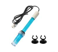 Électrode de pH avec connecteur BNC, plage de mesure 0,00-14,00, pour aquariums et laboratoires, temps de réponse rapide, câble 2,95 m, bleu (0,75 m + ventouse)