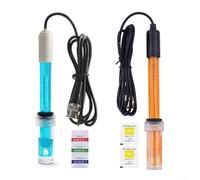 Électrode de rechange PH 0-14 PH Q9 Sonde Contrôleur avec connecteur BNC Câble de 300 cm pour Aquariums Hydroponiques Piscines Test d'eau